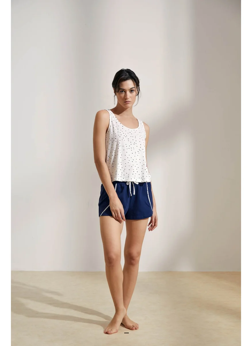 Hays Women's Cotton Thick Strappy Shorts Pajama Set