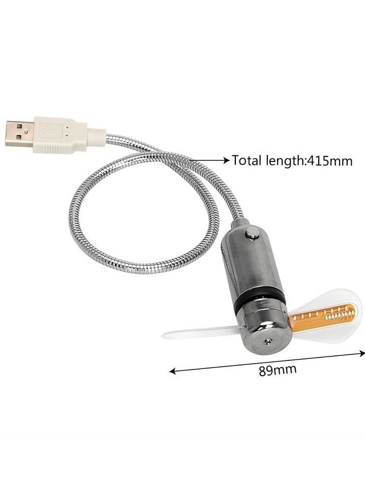 شاشة LED في الوقت الحقيقي على مدار الساعة مروحة صغيرة - Image 3