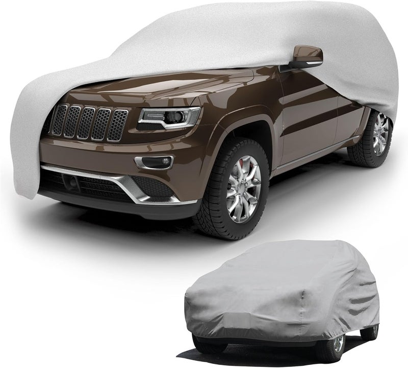 Budge Duro SUV Cover for Medium SUVs up to 186 inches - Gray Polypropylene - Image 1