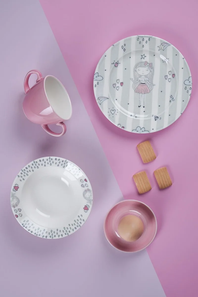 Acar Neva 4 Piece Food Set - Pink