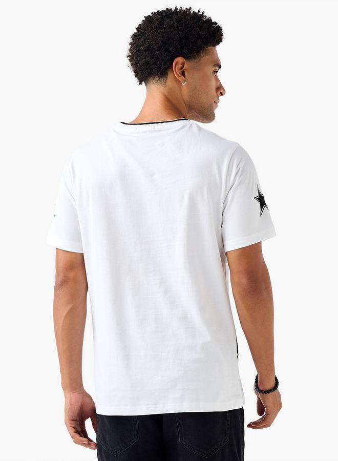 Splash FAV Men Regular Fit Crew Neck Short Sleeves Racing Print T-shirt - Image 3