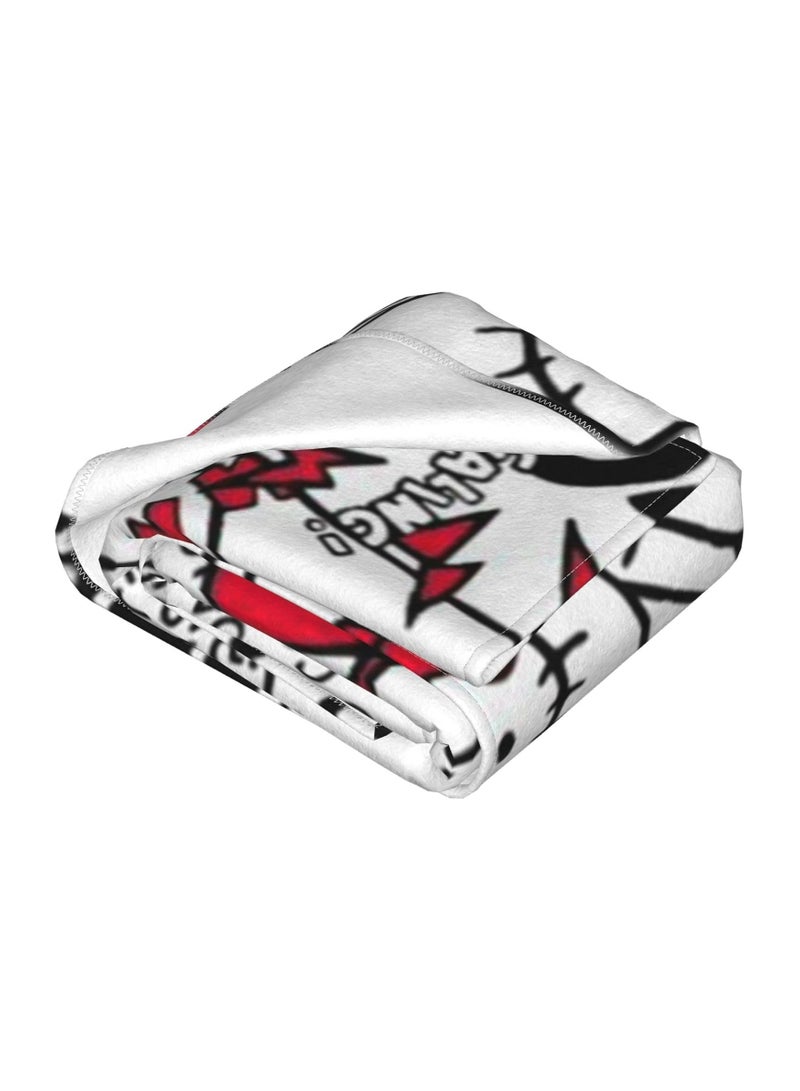 general Bed Blanket, Anime  Pink Throw Blanket, Lightweight and Super Soft  Girl Family Bedroom Sofa Blanket - Image 3