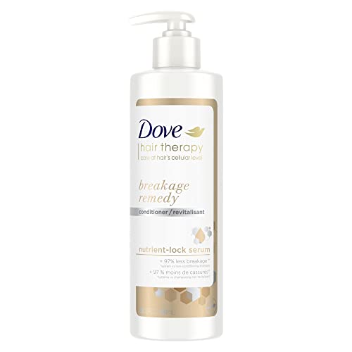 Dove Hair Therapy Conditioner for Damaged Hair Breakage Remedy Hair Conditioner with Nutrient-Lock Serum 13.5 fl oz - Image 1