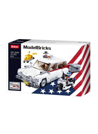 Model Bricks Series - American Robbers Car Building Blocks 411 Piece With 3 Mini Figuers - For Age 8+ Years Old - pzsku/Z712455F1868038C6DEB1Z/45/_/1716990757/1a81e139-c4b4-4479-92ce-36e3cba96860