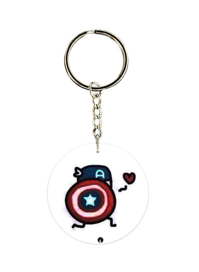 Captain America Themed Keychain