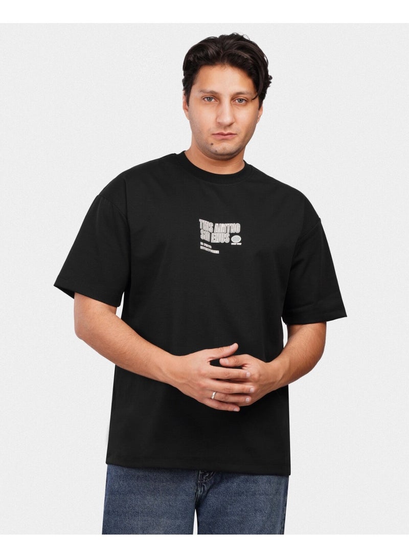 TORINESE "Sideline Black" Minimalist Graphic Oversize - Image 2