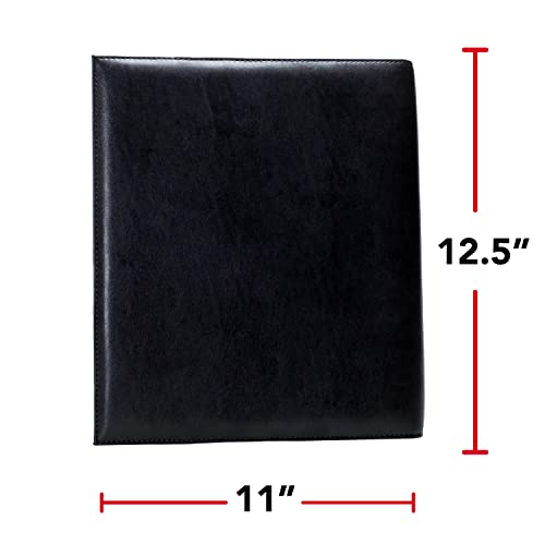 Case it Case-it Pro Padfolio Portfolio Binder, 1 inch D-Ring Binder - 5 Tab Expanding File Folder, Multiple Pockets - Black (LL-PRO-243) - Image 4