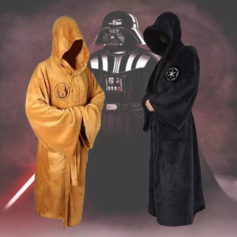 Star Wars Jedi Empire Unisex Flannel Robe Goku Bathrobe  - Image 4