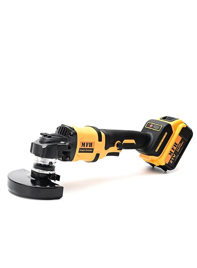 MFH TOOLS 3-Piece 21V Cordless Power Tools Set - 2-Speed Drill 2000RPM - Angle Grinder 12000RPM  - Hammer Drill 3200RPM  - Cordless Combo Kit for Drilling, Grinding, Chiseling, Repair & Installation - Image 4