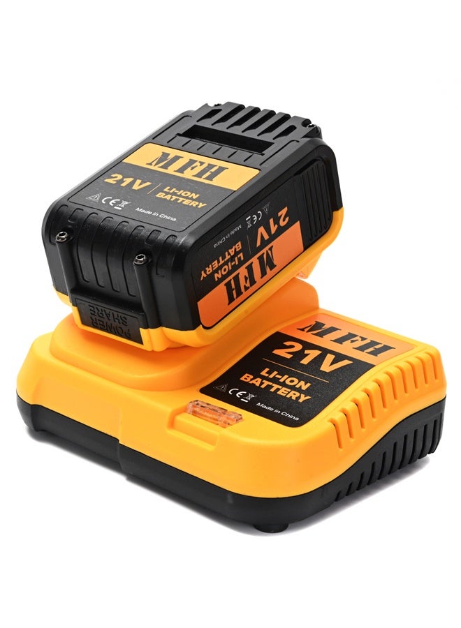 MFH TOOLS 3-Piece 21V Cordless Power Tools Set - 2-Speed Drill 2000RPM - Angle Grinder 12000RPM  - Hammer Drill 3200RPM  - Cordless Combo Kit for Drilling, Grinding, Chiseling, Repair & Installation - Image 5