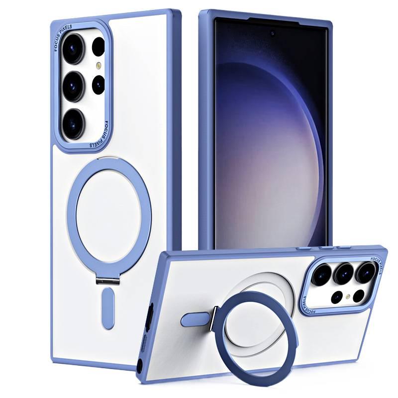 غطاء MagSafe | مقاوم للصدمات لـ Samsung Galaxy S23 | أزرق سماوي | TPU | حماية من السقوط | حامل قائم - Image 1