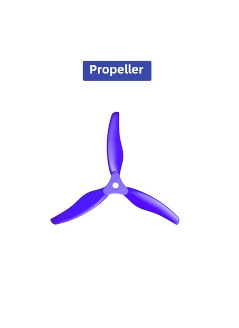 Aircraft Model Making Accessories Water Land Air Raptor H650 Empty Fuselage Motherboard Remote Control Propeller Manual DIY Production-Color:Propeller