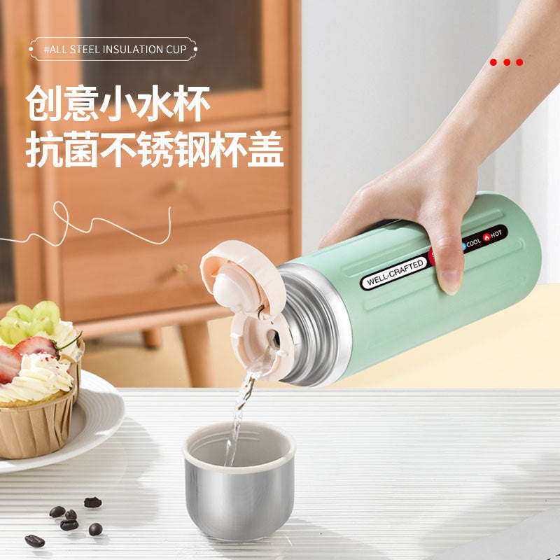 All-Steel 316 Stainless Steel Roman Vacuum Cup Large Capacity Tea Separation Tea Brewing Pot Water Cup Travel Pot - Image 5