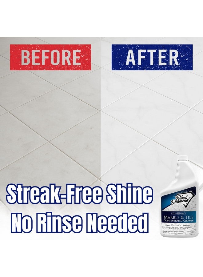 Black Diamond Stoneworks MARBLE & TILE FLOOR CLEANER. Great for Ceramic, Porcelain, Granite, Natural Stone, Vinyl and Brick. No-rinse Concentrate. (1-Quart) - Image 4