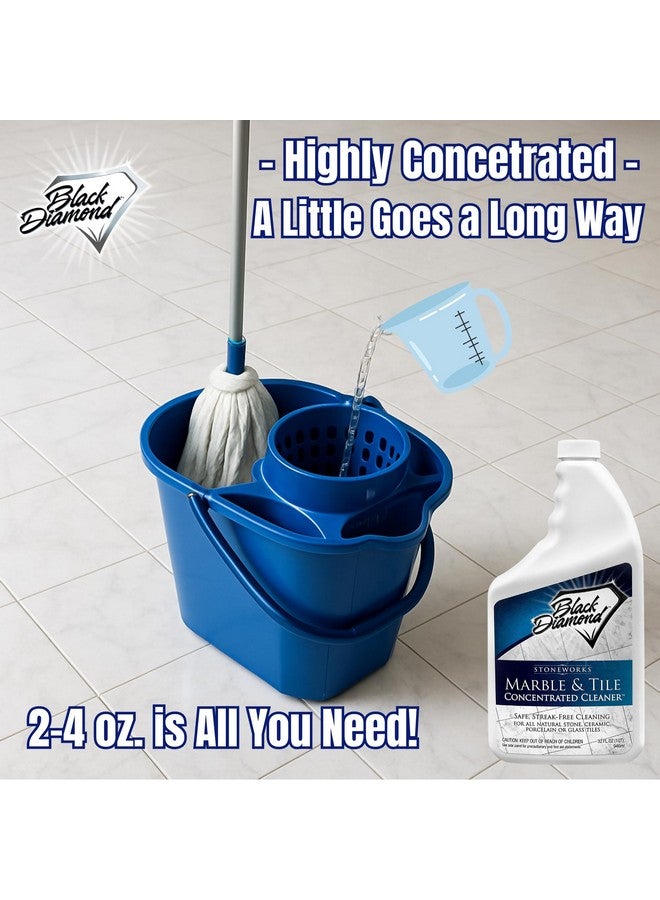 Black Diamond Stoneworks MARBLE & TILE FLOOR CLEANER. Great for Ceramic, Porcelain, Granite, Natural Stone, Vinyl and Brick. No-rinse Concentrate. (1-Quart) - Image 5
