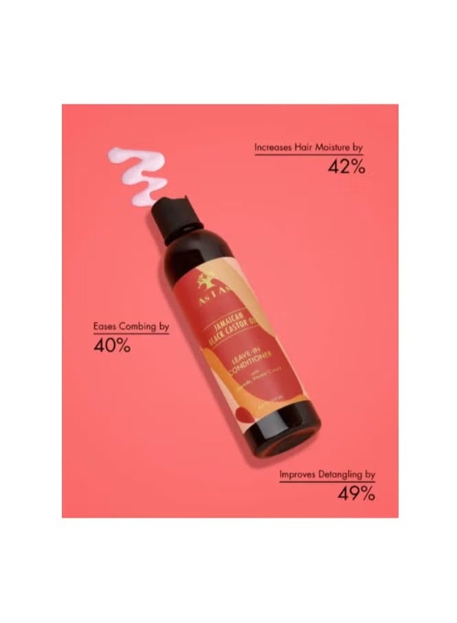 As I Am Jamaican Black Castor Oil Leave-In Conditioner with Ceramide, Vitamin C & E for Stronger, Softer Hair, Moisturizing & Anti-Breakage 237ml - Image 3