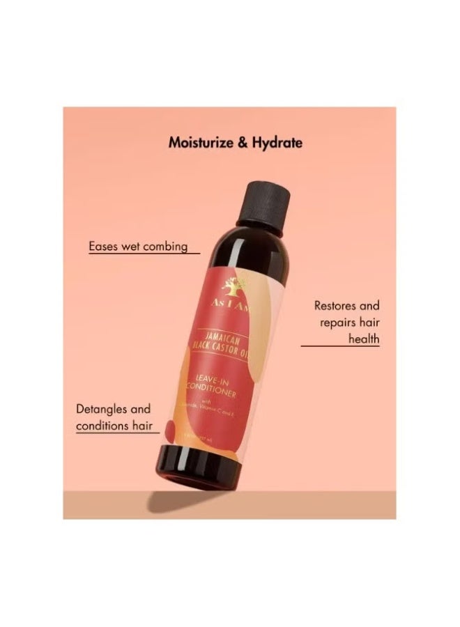 As I Am Jamaican Black Castor Oil Leave-In Conditioner with Ceramide, Vitamin C & E for Stronger, Softer Hair, Moisturizing & Anti-Breakage 237ml - Image 5
