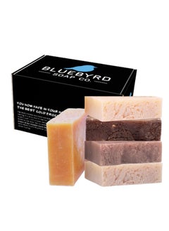 Blubyrd Goats Milk Bars Soap Set 5 Piece Soap For Eczema Psoriasis Soap Nature Goats Soaps Bars Organic Goat'S Milk Natural Soaps Bars For Kids Men Women (Goatmilk)