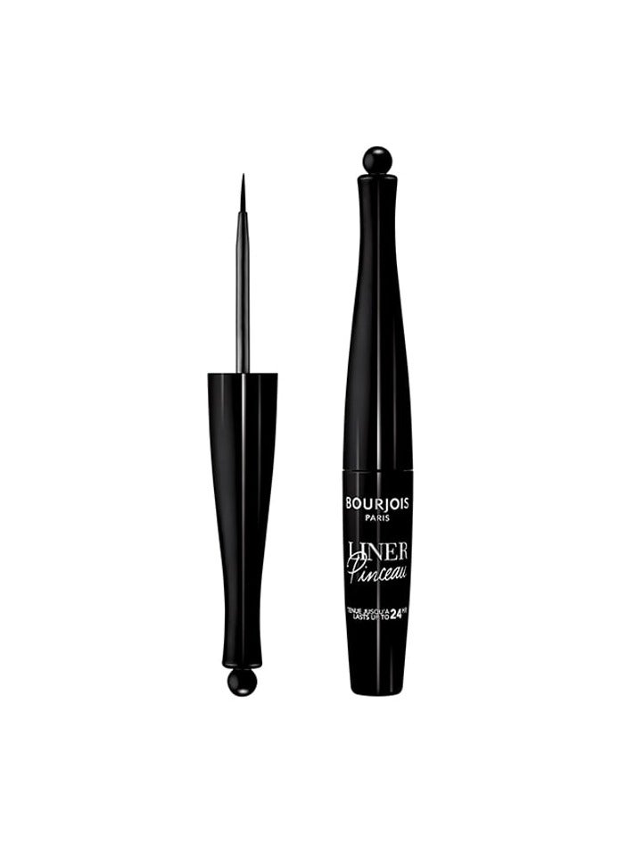بورجوا Liner Pinceau 24 ساعة درجة 01 آيلاينر سائل أسود كثيف بفرشاة دقيقة وثبات طويل ومقاوم للماء