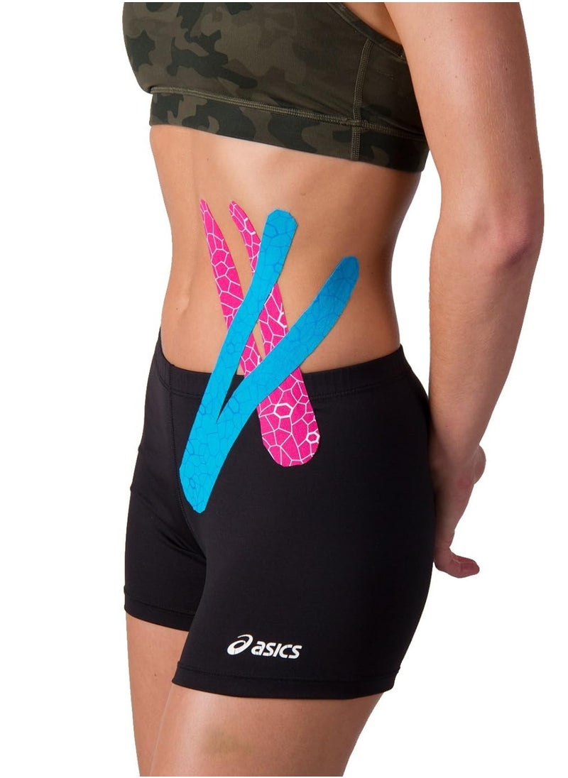 TheraBand TheraBand Kinesiology Tape Waterproof Physio Tape for Pain Relief Muscle and Joint Support, Standard Roll with Xact Stretch Application Indicators (blue)  - Image 4