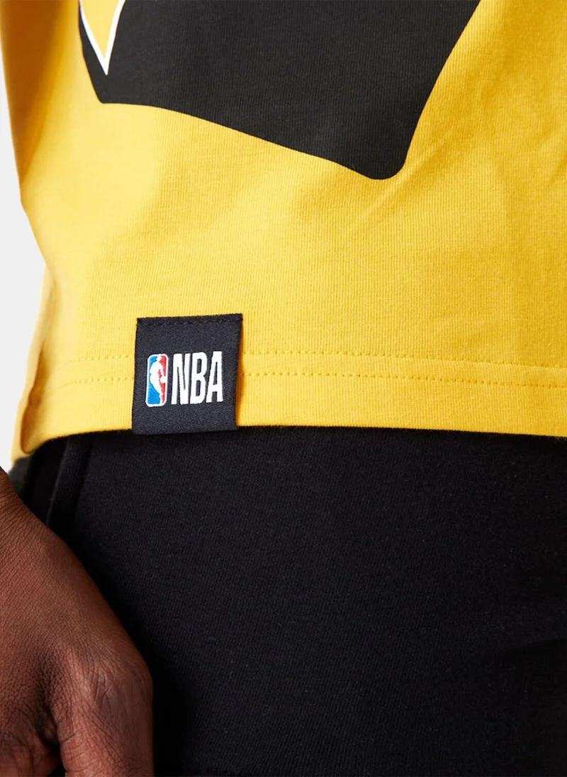 نيو ايرا تيشيرت رجالي NBA لوس أنجلوس ليكرز بشعار كبير
