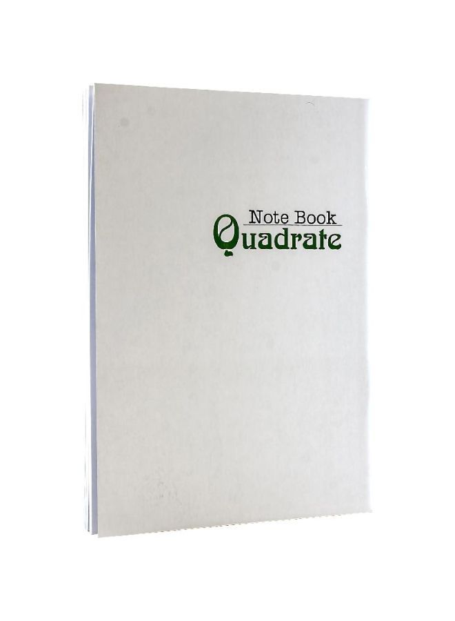 NIBEMINENT A5 Single Ruled Quadrate Notebook White