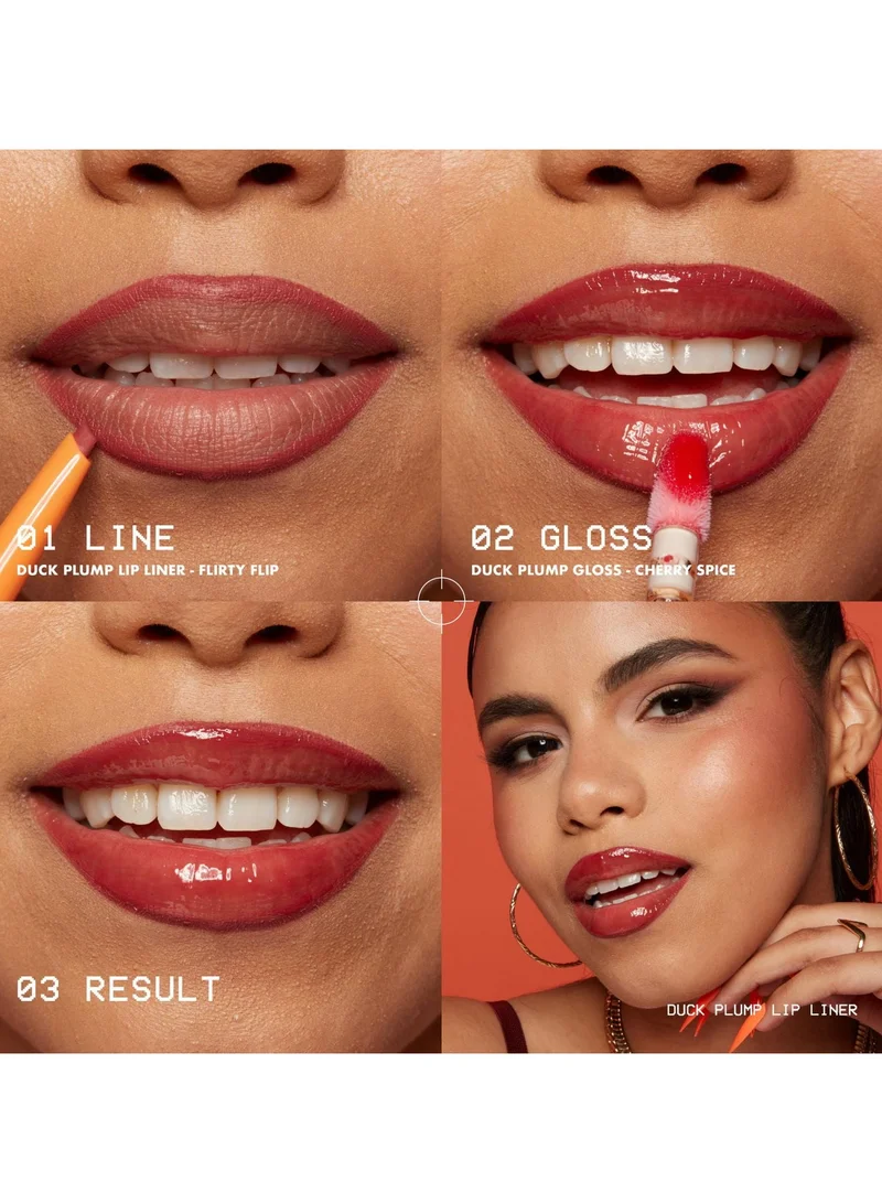 NYX PROFESSIONAL MAKEUP Duck Plump Plumping Lip Liner Lip Liner Up To 10 Hr Wear Matte Finish Flirty Flip