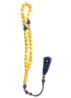 33 Prayer Beads Exclusive Amber Sand And Natural Lapis Lazuli