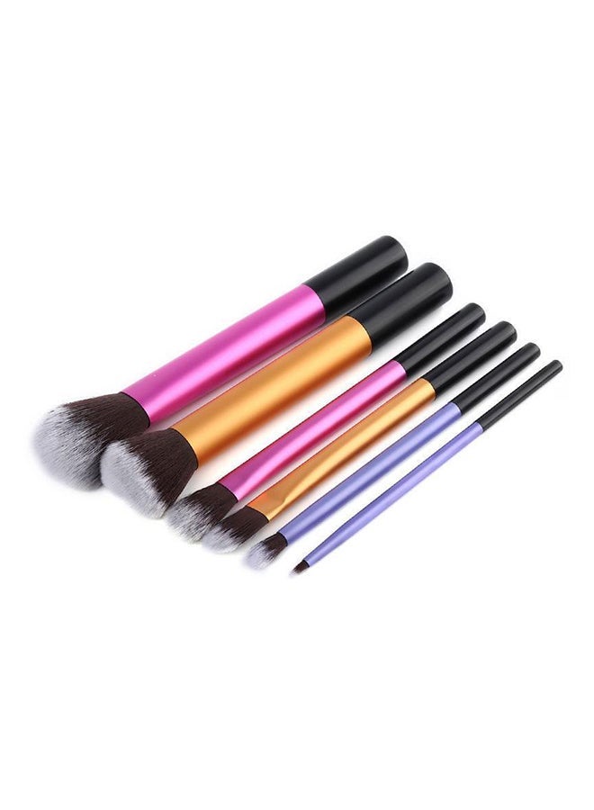 NIBEMINENT 6-Piece Professional Makeup Brush Set Multicolour - Image 3