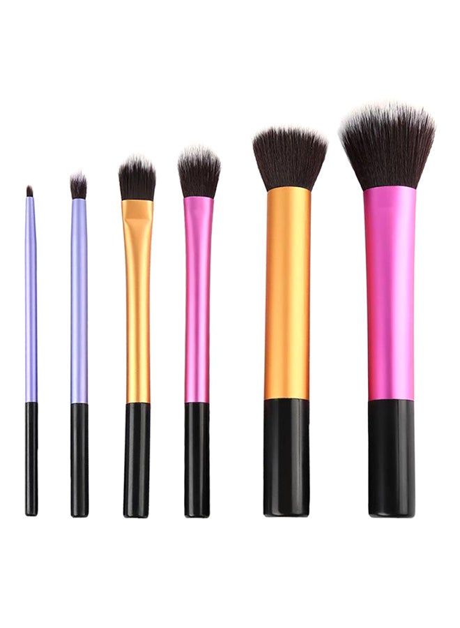 NIBEMINENT 6-Piece Professional Makeup Brush Set Multicolour - Image 1