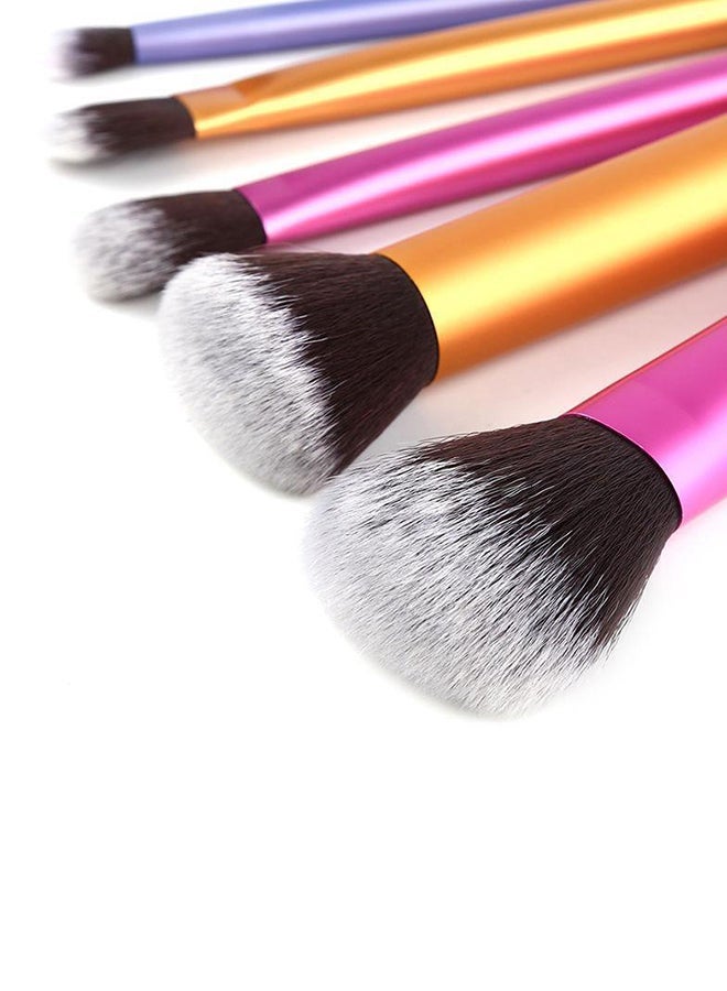 NIBEMINENT 6-Piece Professional Makeup Brush Set Multicolour - Image 4