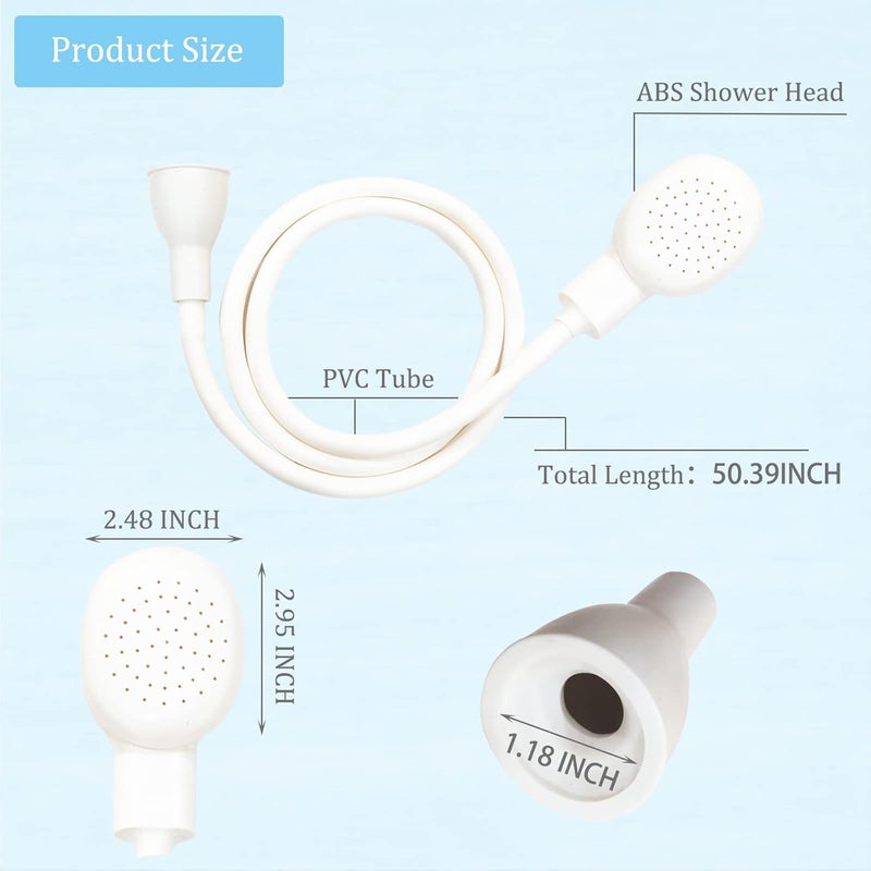 Sunenlyst Sink Spray Rubber Hose, Sink Hose Attachment for Faucet Portable Sink Hose Faucet Sprayer, Shampoo Sprayer for Dog, Pets, Bathing Baby, Washing Hair, Rinsing Vegetables (For sink) - Image 3