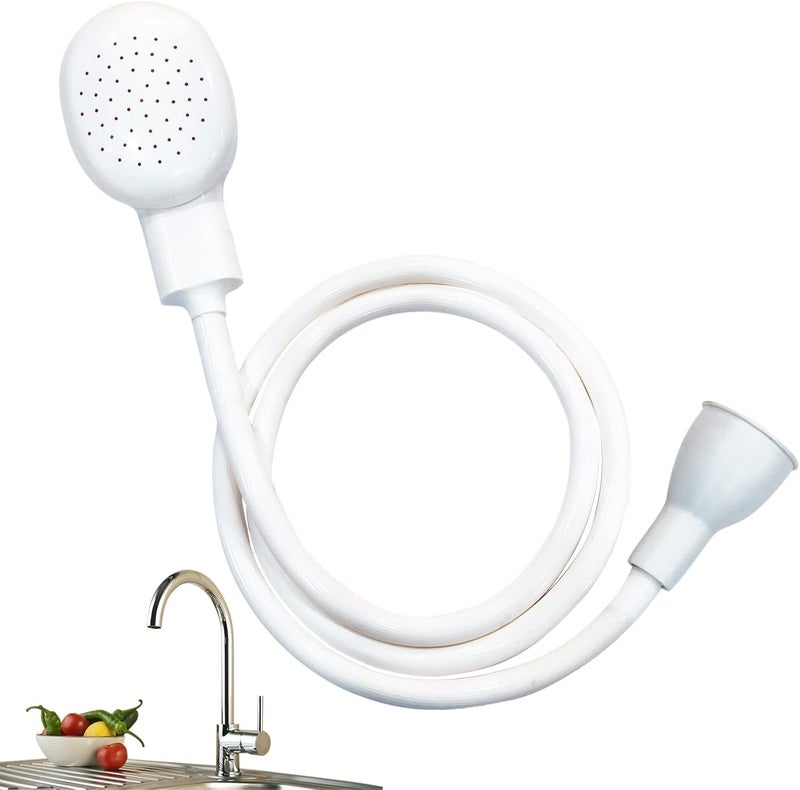Sunenlyst Sink Spray Rubber Hose, Sink Hose Attachment for Faucet Portable Sink Hose Faucet Sprayer, Shampoo Sprayer for Dog, Pets, Bathing Baby, Washing Hair, Rinsing Vegetables (For sink) - Image 1