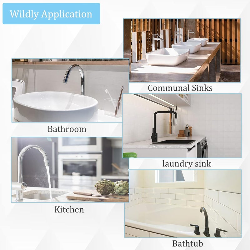 Sunenlyst Sink Spray Rubber Hose, Sink Hose Attachment for Faucet Portable Sink Hose Faucet Sprayer, Shampoo Sprayer for Dog, Pets, Bathing Baby, Washing Hair, Rinsing Vegetables (For sink) - Image 5