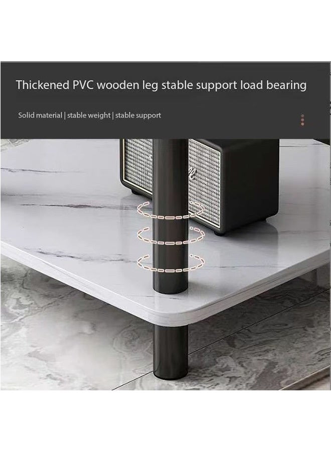 JCB CHIC square Shaped Side Table, Small Modern Sofa End Table, Slim Coffee Snack Couch Table Nightstand for Living Room, Bedroom, Office, Dorm - Image 2