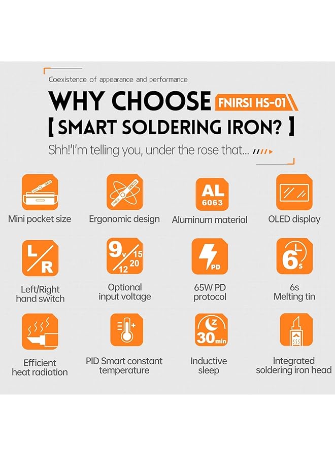 erorex Soldering Iron Kit Soldering Iron Portable Soldering Iron Soldering Kit For Electronics Non Slip Handle Dc9‑24V Soldering Iron Set For Maintenance Black - Image 2