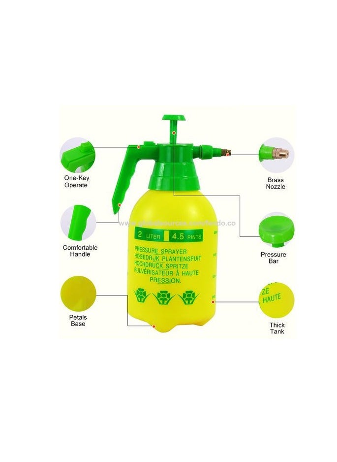 Generic - 2 Liter Hand Push Spray Handheld Portable Plant Flower Spray Bottle Watering Sprayer Bottle - Image 1