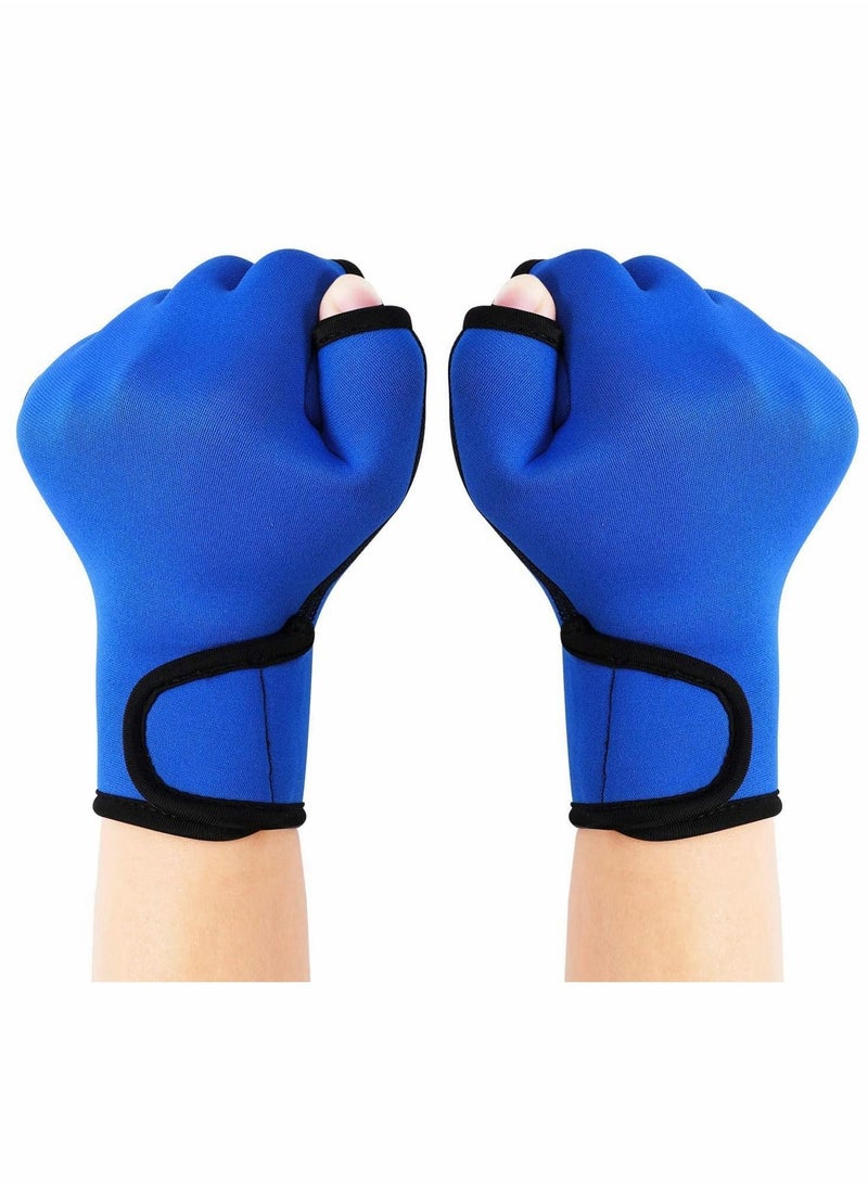 Excefore 2 Pairs Aquatic Gloves for Helping Upper Body Resistance, Webbed Swim Gloves Well Stitching, No Fading, Sizes for Men Women Adult Children Aquatic Fitness Water Resistance Training  - Image 3