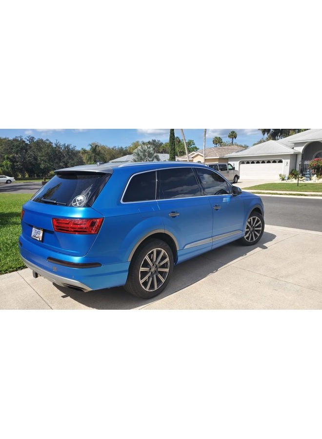 VViViD + Matte Metallic Blue (Ghost) Vinyl Wrap Roll (1ft x 5ft) - Image 5