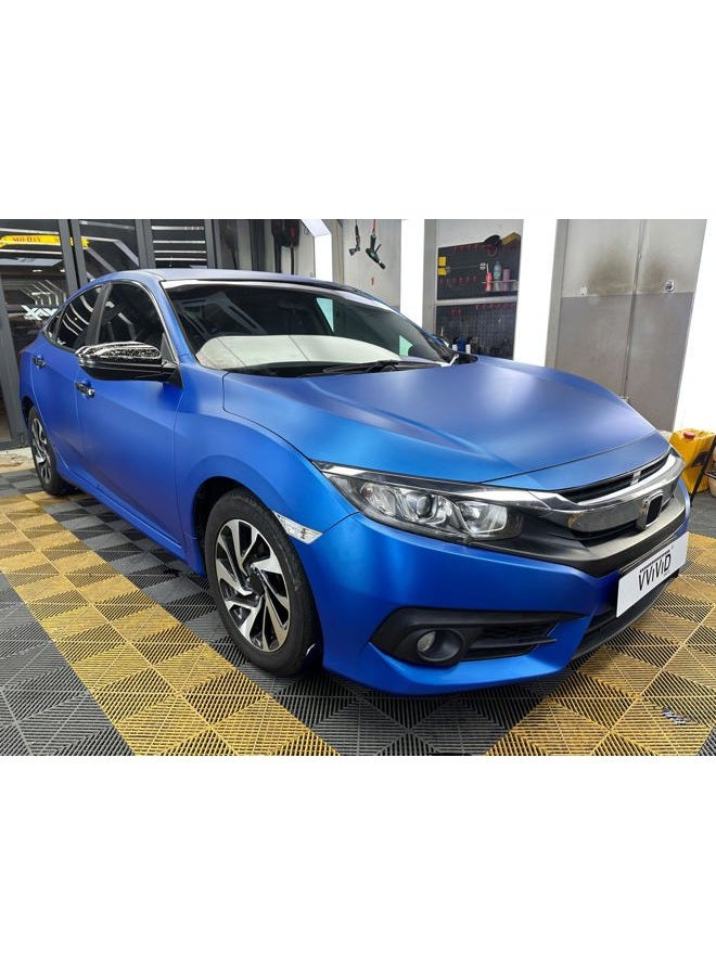 VViViD + Matte Metallic Blue (Ghost) Vinyl Wrap Roll (1ft x 5ft) - Image 3