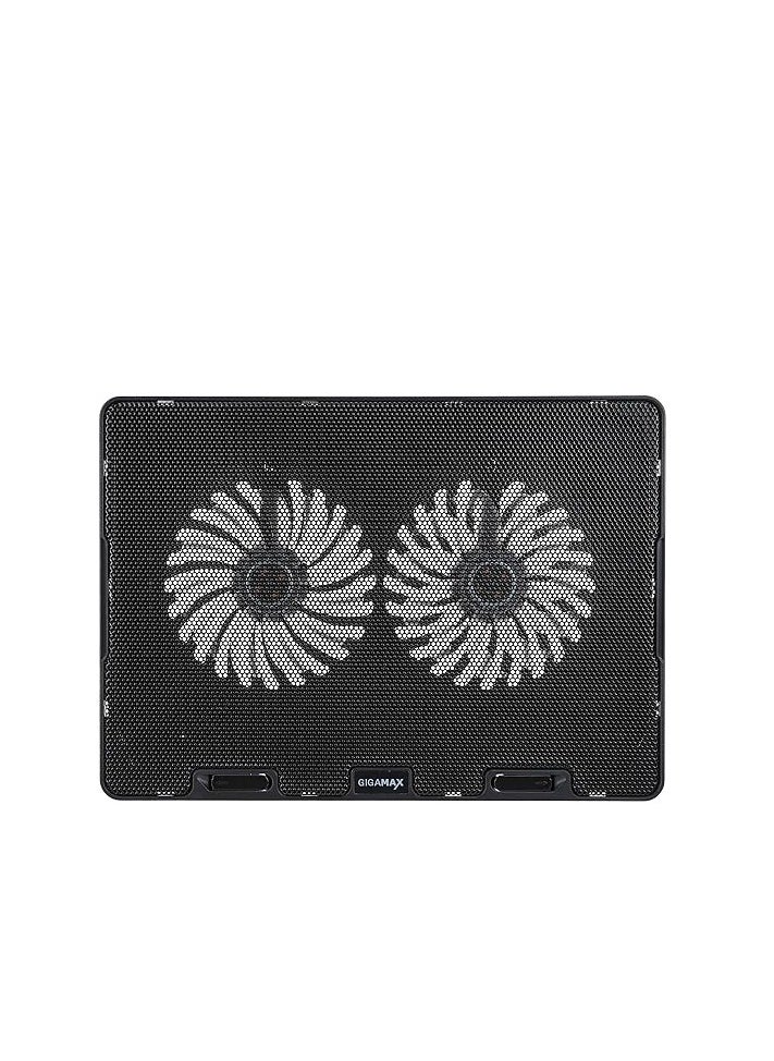 Gigamax - Gigmax Gm-77 Laptop Cooling Pad With Usb Connection - Black - Image 1