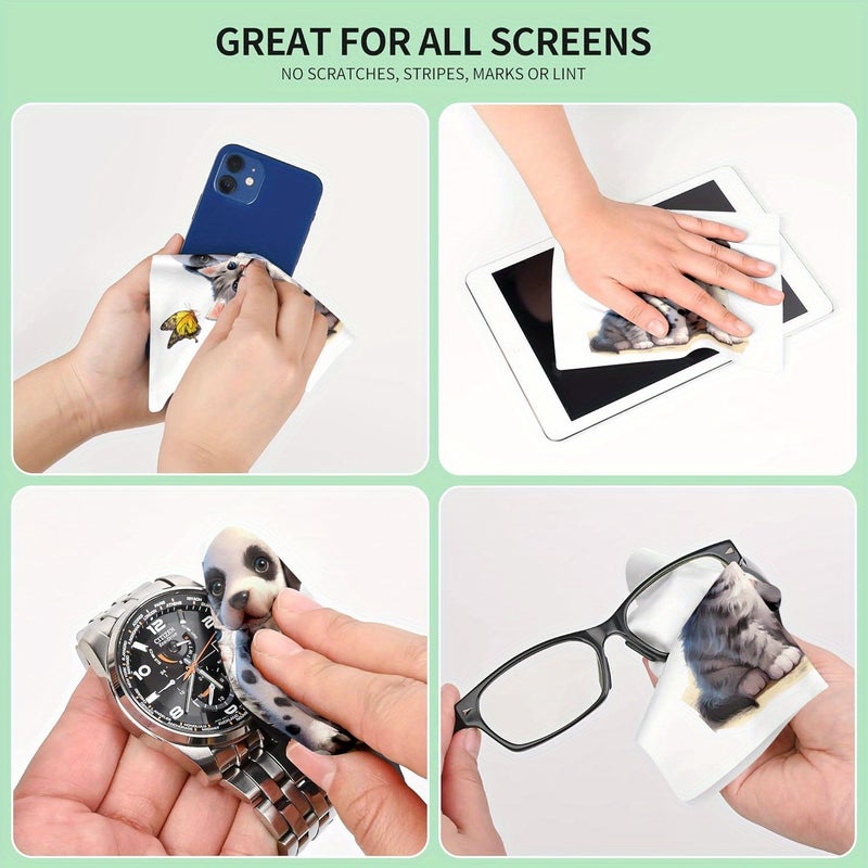 6 Pack Glasses Cleaning Cloths For Eyeglasses Screens Electronics And All Surfaces - Image 2
