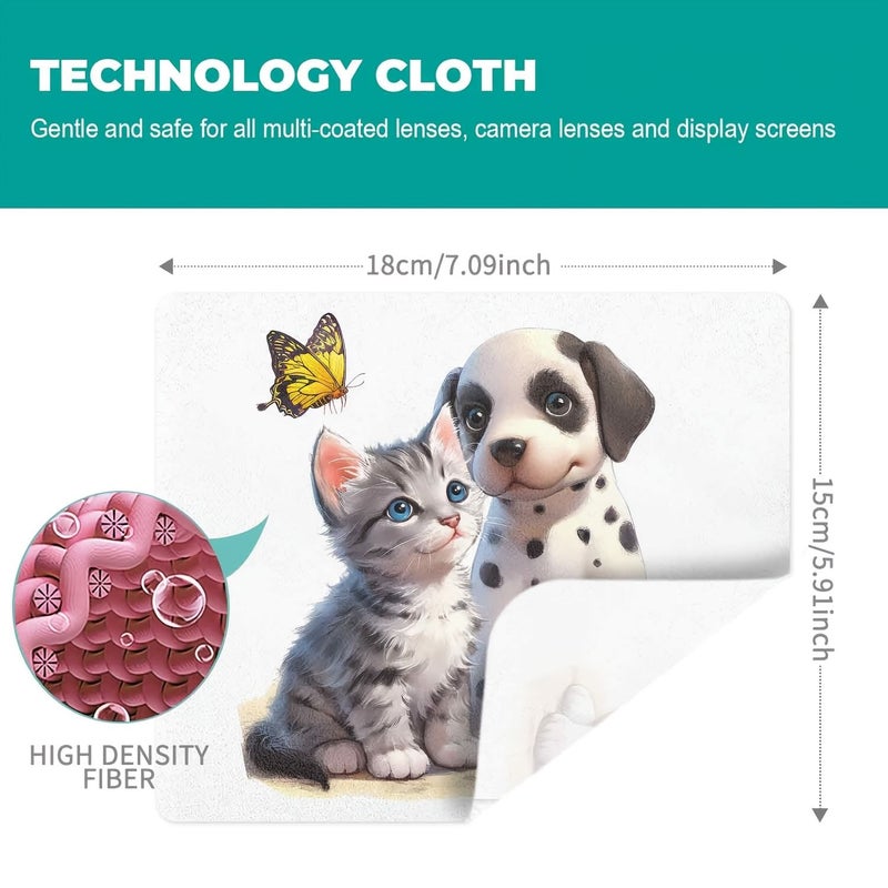 6 Pack Glasses Cleaning Cloths For Eyeglasses Screens Electronics And All Surfaces - Image 3