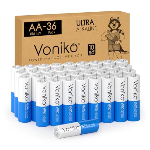 Voniko - Premium Grade AA Batteries - 36 Pack - Alkaline Double A Battery - Ultra Long-Lasting, Leakproof 1.5v Batteries - 10-Year Shelf Life - Image 1