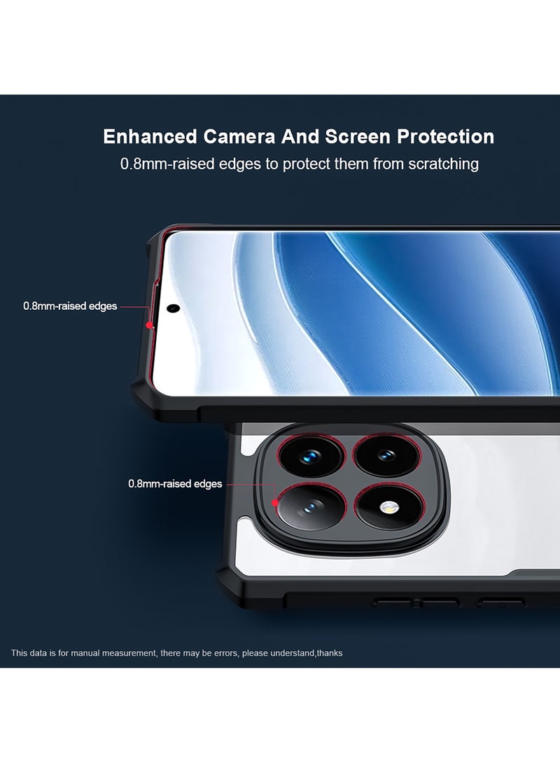 For Xiaomi POCO X7 5G Case, Camera Lens Protection Back Cover, TPU+PC Shockproof Bumper Mobile Phone Case,  Anti-Yellowing Slim Fit Protective Casing - Image 3