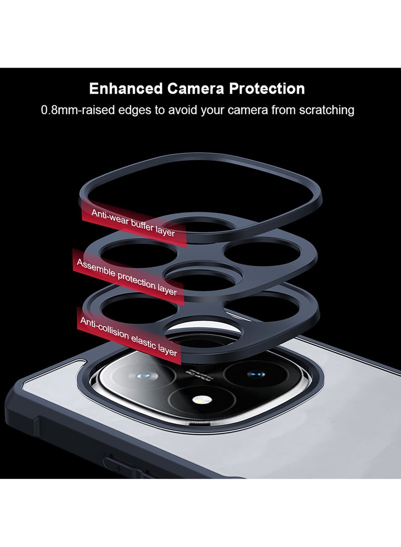 For Xiaomi POCO X7 5G Case, Camera Lens Protection Back Cover, TPU+PC Shockproof Bumper Mobile Phone Case,  Anti-Yellowing Slim Fit Protective Casing - Image 5
