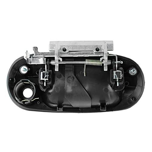 TRQ مقبض باب خارجي أمامي أيسر كروم وأسود للجانب السائق متوافق مع فورد إكسبيديشن 2003-2017 ولينكولن نافيجيتور - Image 2