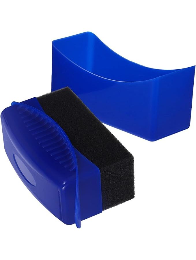 Blue Car Sponge Brush Cap Detail Polishing Pad Wax Applicator Tire Dressing Tool - Image 1