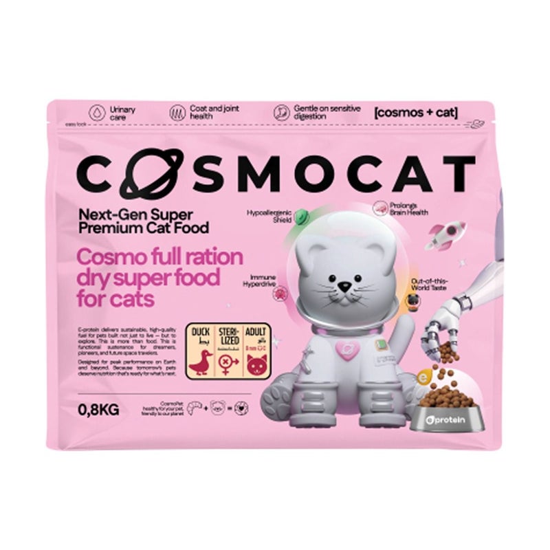 Cosmocat Dry Food Duck Regular Sterilised 800g