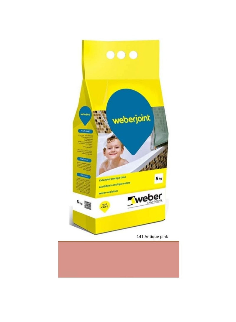 Weber Cement-Based Pre-Mixed Tile Joint Grout-Multi Colors (ANTIQUE PINK  - Image 2